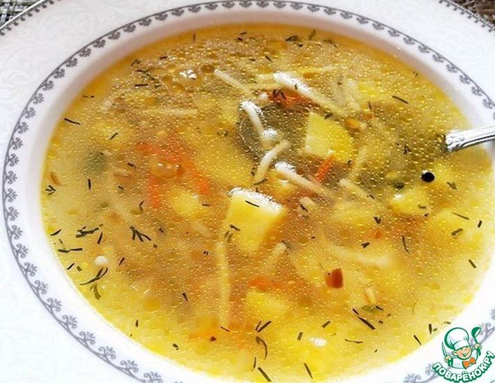 Рецепт: Куриный суп с вермишелью