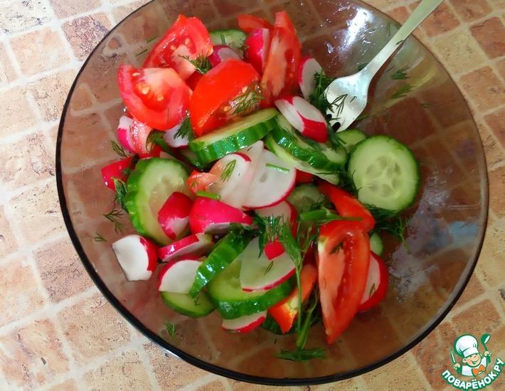 Рецепт: Салат овощной
