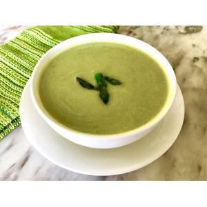 Суп с зеленой спаржей
