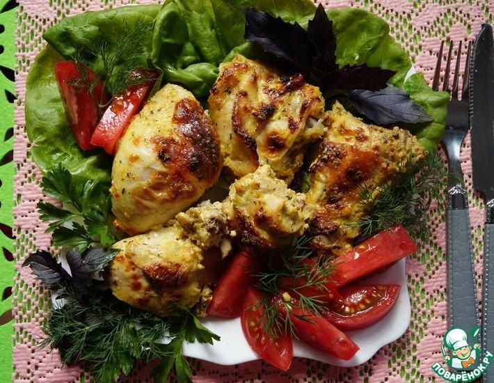 Рецепт: Запеченная курица по-гречески