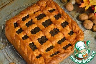 Рецепт: Осенний маково-ореховый пирог
