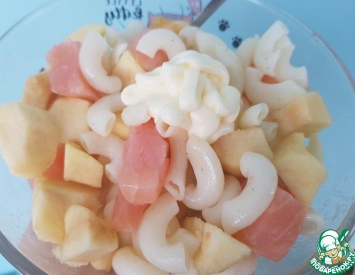 Рецепт: Необычный макаронный салат