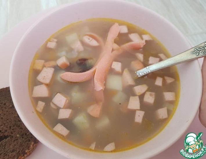 Рецепт: Легкий фасолевый суп
