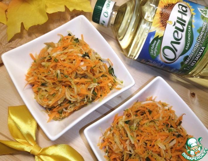 Рецепт: Салат с морковью и редькой Иммунный