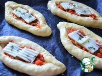 Пирожки-лодочки с овощами и сыром ингредиенты