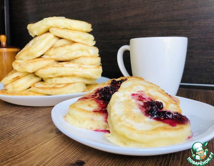 Рецепт: Пирожки оладьи с грушами