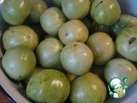 Фаршированные зелёные помидоры ингредиенты