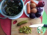 Салат с морской капустой, печёными овощами ингредиенты