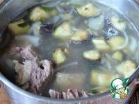 Мясной суп с баклажанами и нутом ингредиенты