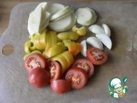Салат из индейки и овощей-гриль Пикник ингредиенты