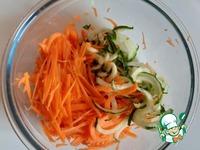 Салат из моркови и огурца в азиатском стиле ингредиенты