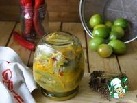Острый салат из зелёных помидоров ингредиенты