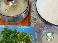 Пирожки с рисом и зелёным луком ингредиенты