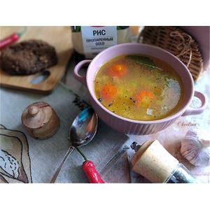 Лёгкий рисовый суп Овощное ассорти
