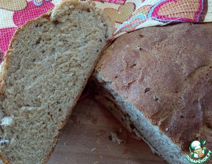 Рецепт: Пшеничный цельнозерновой хлеб