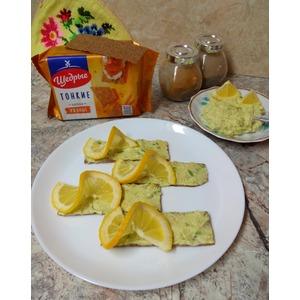 Творожная закуска Щедрая с авокадо и лимоном