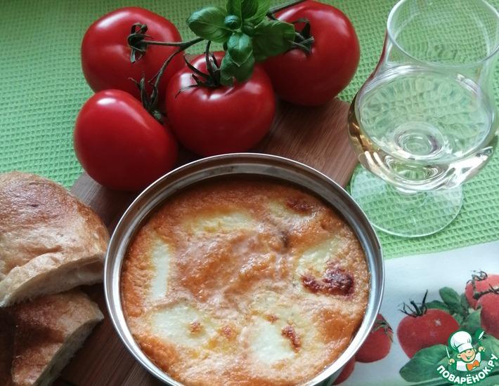 Рецепт: Запечённая моцарелла в томатном соусе