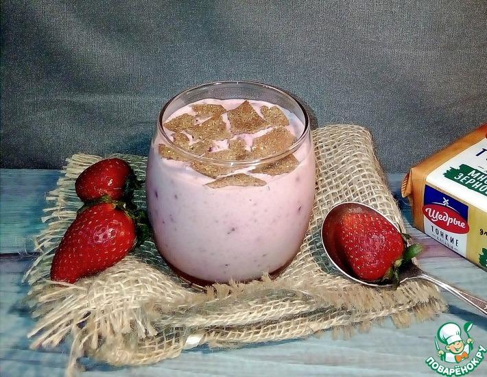Рецепт: Творожный витаминный десерт с ягодами Треснутый