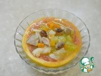 Заливные дольки с курицей и овощами ингредиенты