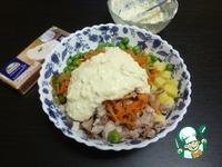 Оливье с морковью по-корейски ингредиенты