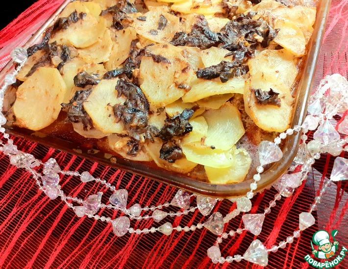 Рецепт: Печеный картофель с черносливом