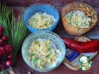 Салат с рисом и консервированной рыбой ингредиенты
