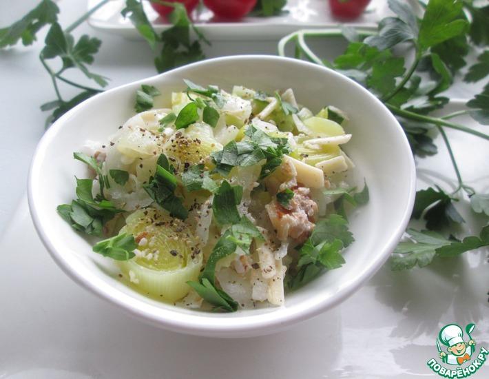 Рецепт: Салат с сыром и дайконом