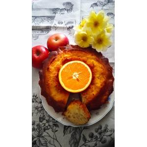Яблочный кекс с апельсиновой пропиткой