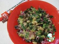 Салат из свеклы с грибами и фасолью ингредиенты