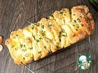 Хлеб с чесночным маслом и зеленым луком ингредиенты