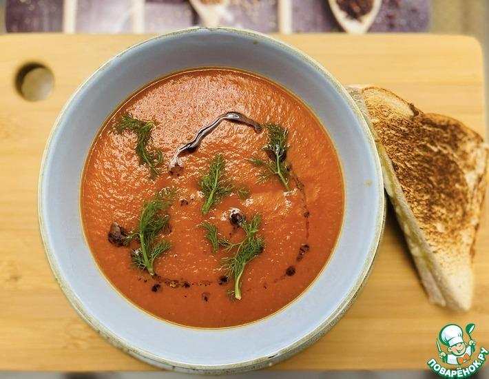 Рецепт: Очень вкусный томатный суп с фенхелем