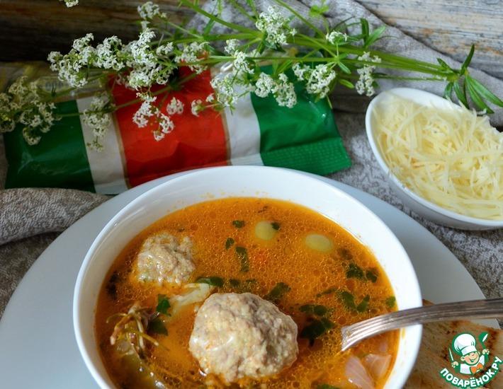 Рецепт: Итальянский свадебный суп