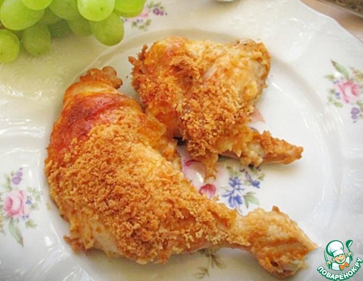 Рецепт: Курица, запеченная в маринаде