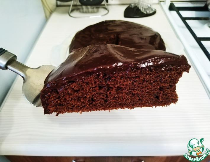 Рецепт: Простой шоколадный пирог-торт