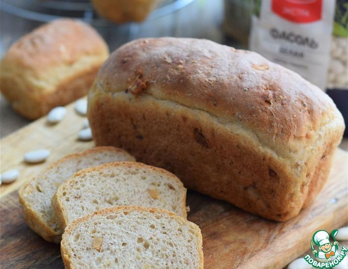 Рецепт: Хлеб фасолевый с луком и орехами