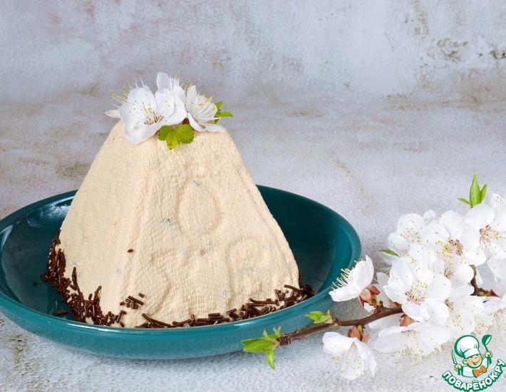 Рецепт: Пасха Карамельная с шоколадными каплями