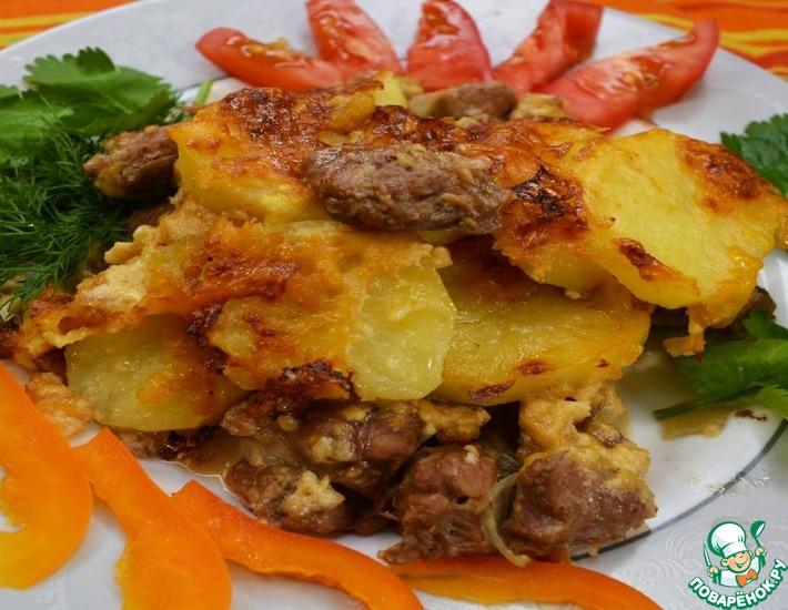 Рецепт: Мясо с картофелем по-французски