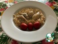 Сваренный рис на томатно-курином бульоне ингредиенты