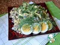 Салат с фасолью и жареными кабачками ингредиенты