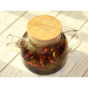 Смородиновый чай из веточек с ягодами