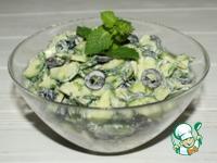Салат из свежих огурцов с мятой ингредиенты