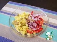 Картофельный салат с черри и копчеными колбасками ингредиенты