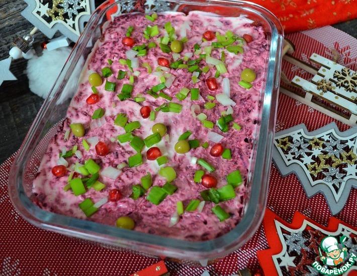 Рецепт: Салат Новогодняя сельдь под шубой