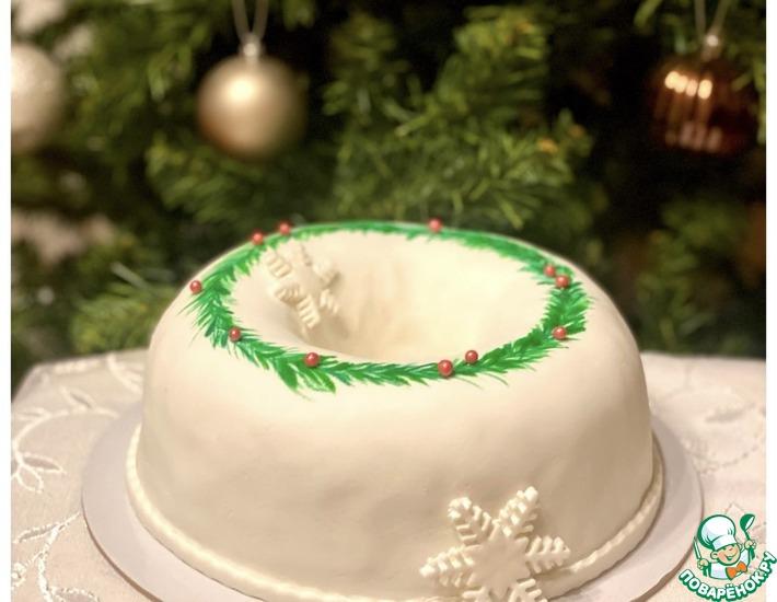 Рецепт: Декор английского рождественского кекса