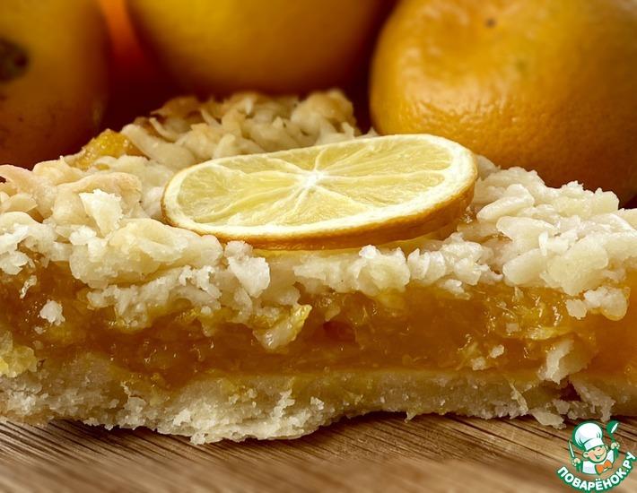 Рецепт: Пирог с лимонами, апельсинами и мандаринами