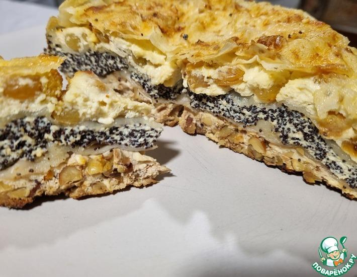 Рецепт: Творожный пирог из лаваша