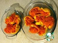 Перцы, фаршированные морковью и моцареллой ингредиенты