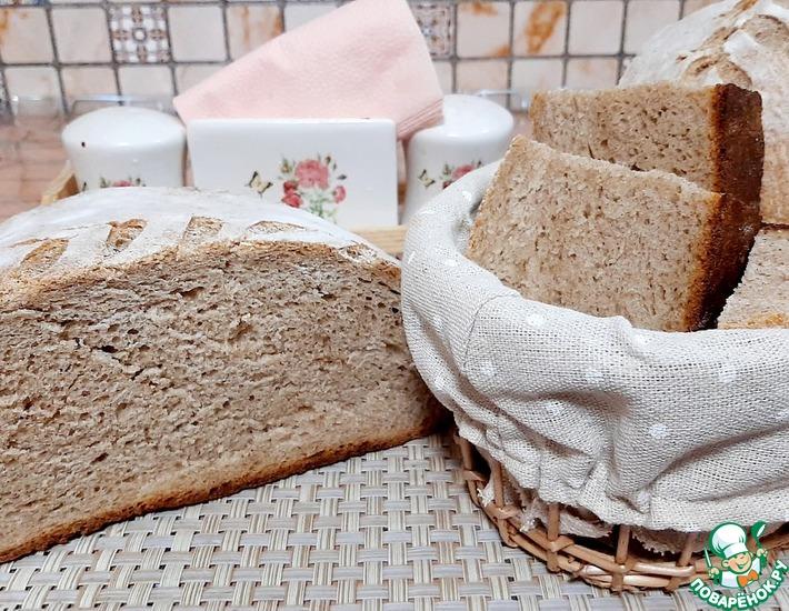 Рецепт: Цельнозерновой хлеб на остатках закваски