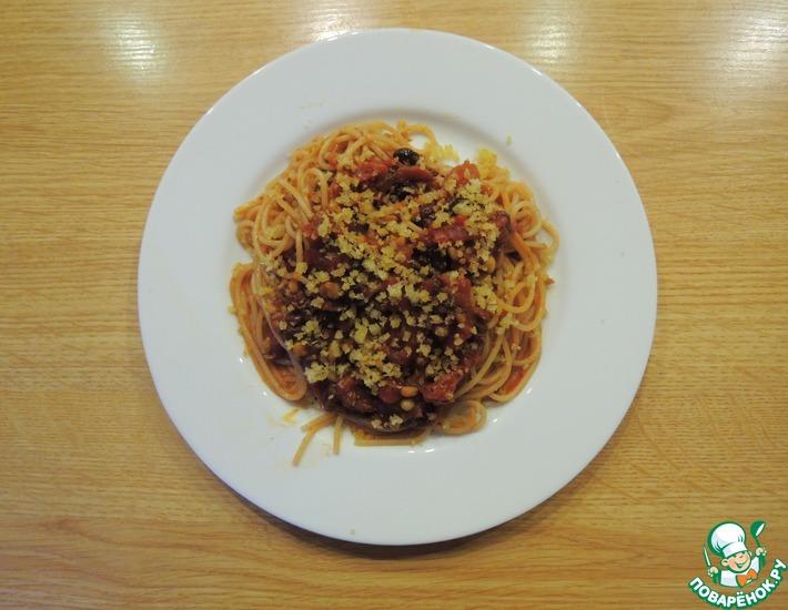 Рецепт: Спагетти с анчоусами