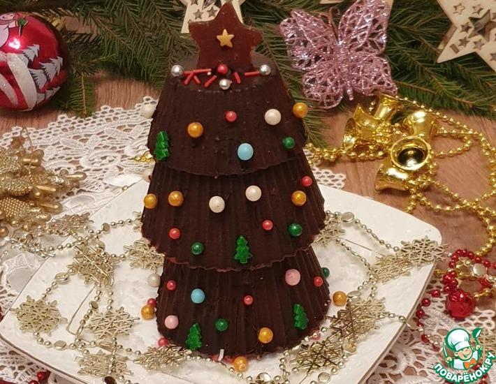 Рецепт: Десерт Шоколадная елка